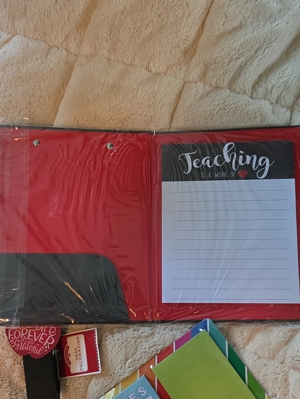 Desk Clipboard & Sticky Note Set -  Teacher